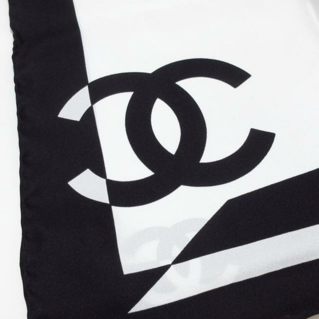 CHANEL - CHANEL(シャネル) スカーフ美品 マドモアゼル 黒×白 CHANEL - CHANEL(シャネル) スカーフ美品 マドモアゼル 黒×白
