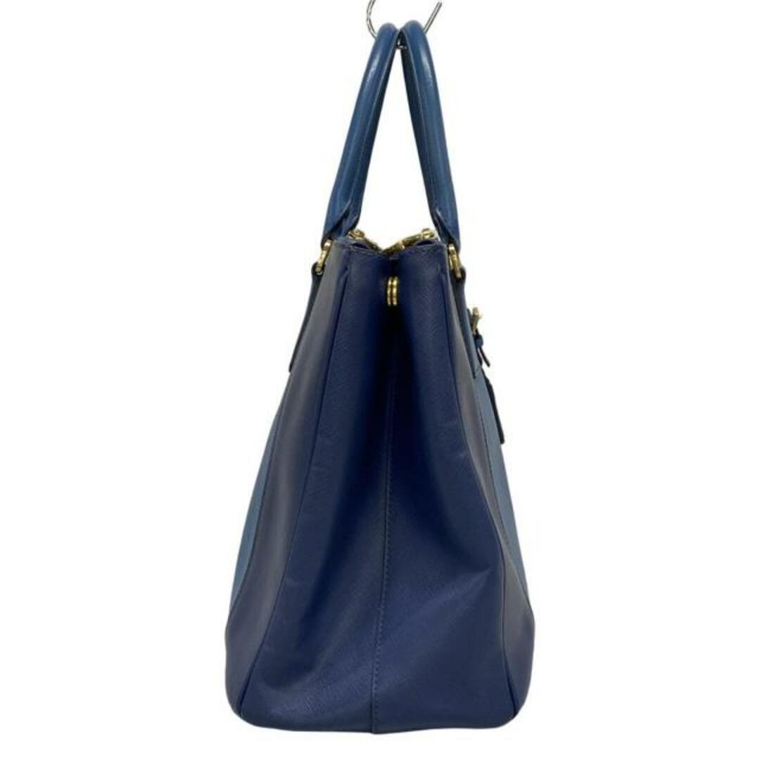 PRADA - PRADA(プラダ) トートバッグ ガレリア ブルー×ネイビー PRADA - PRADA(プラダ) トートバッグ ガレリア ブルー×ネイビー