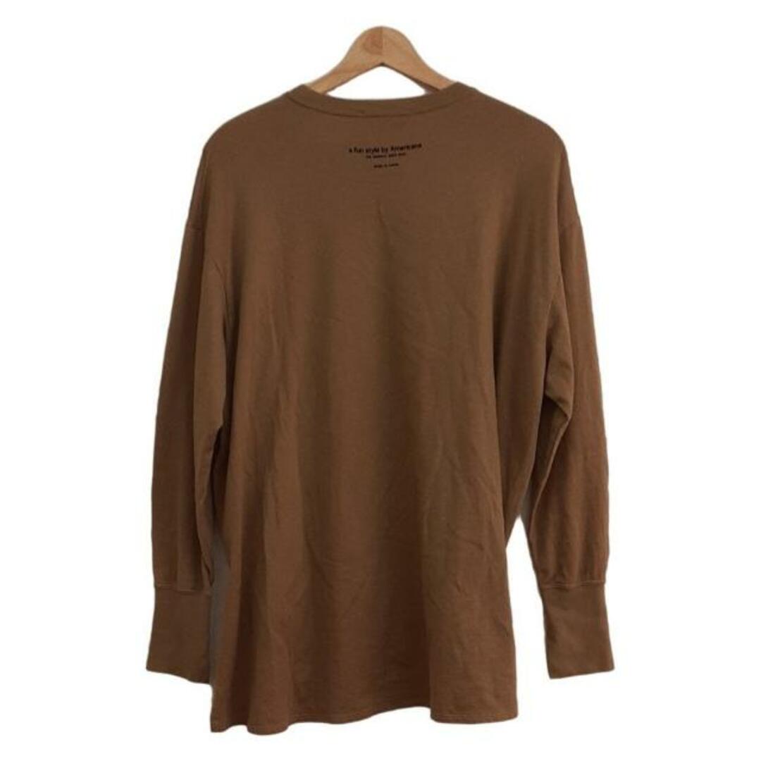 AMERICANA - AMERICANA(アメリカーナ) 長袖Tシャツ レディース美 AMERICANA - AMERICANA(アメリカーナ) 長袖Tシャツ レディース美