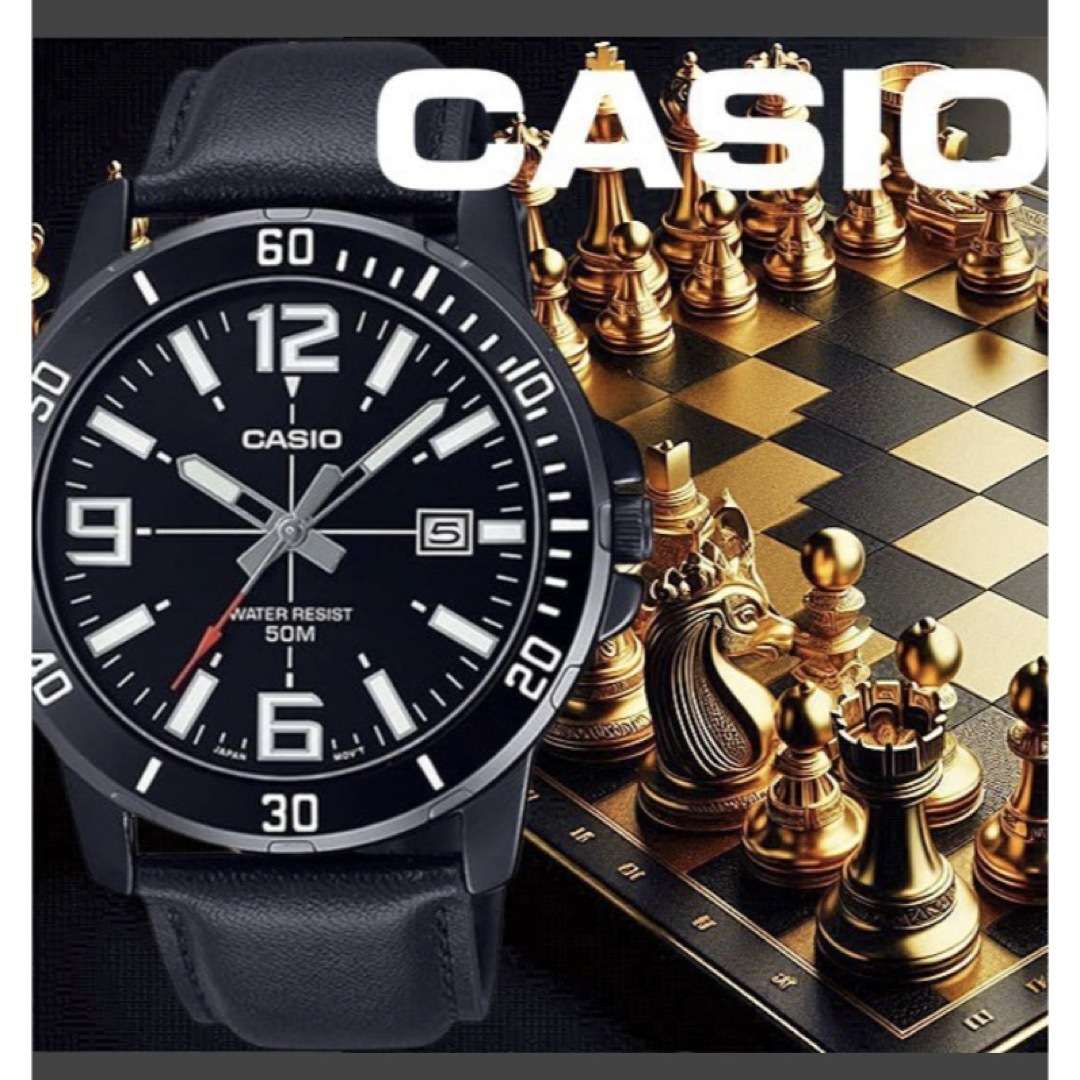 CASIO - CASIO 腕時計 ブラック シルバーメタリック 輸入モデル CASIO - CASIO 腕時計 ブラック シルバーメタリック 輸入モデル