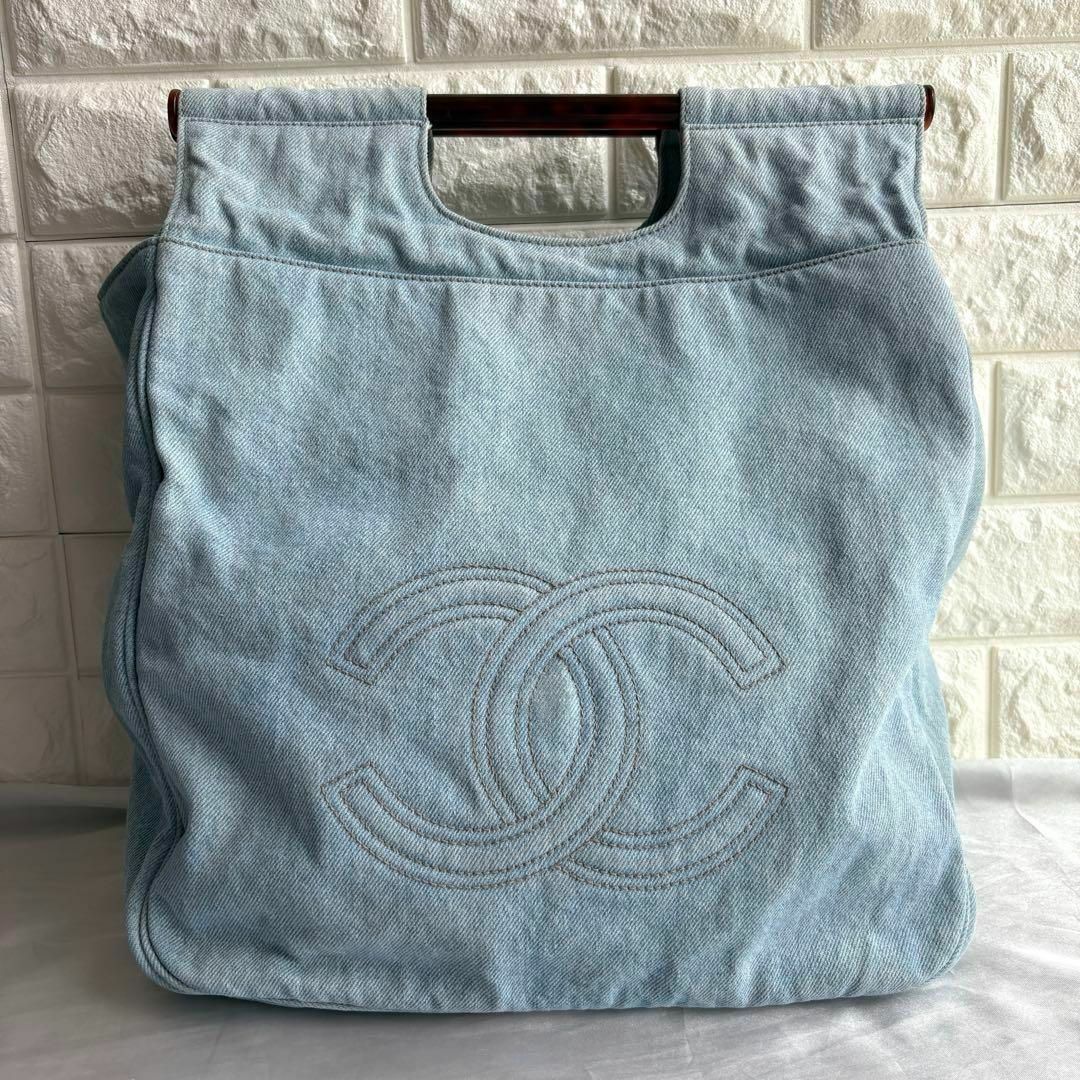 CHANEL - 希少レア‼︎ CHANEL シャネル べっ甲デニムバッグ CHANEL - 希少レア‼︎ CHANEL シャネル べっ甲デニムバッグ