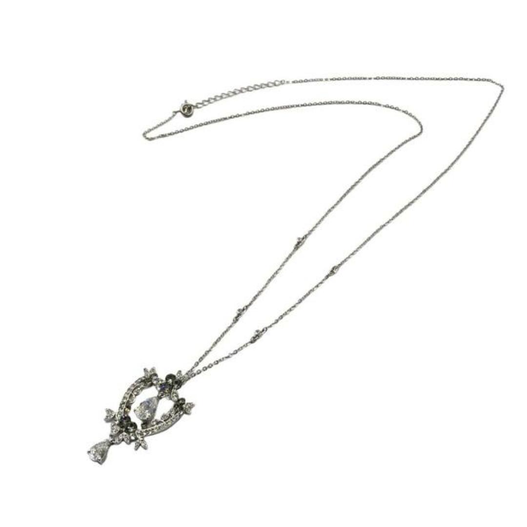 FOXEY - FOXEY(フォクシー) ネックレス美品 - シルバー×クリア FOXEY - FOXEY(フォクシー) ネックレス美品 - シルバー×クリア