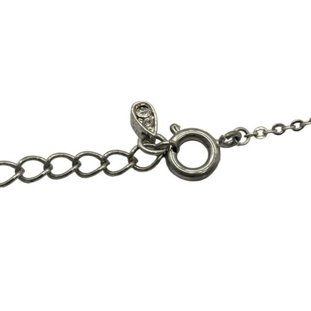 FOXEY - FOXEY(フォクシー) ネックレス美品 - シルバー×クリア FOXEY - FOXEY(フォクシー) ネックレス美品 - シルバー×クリア