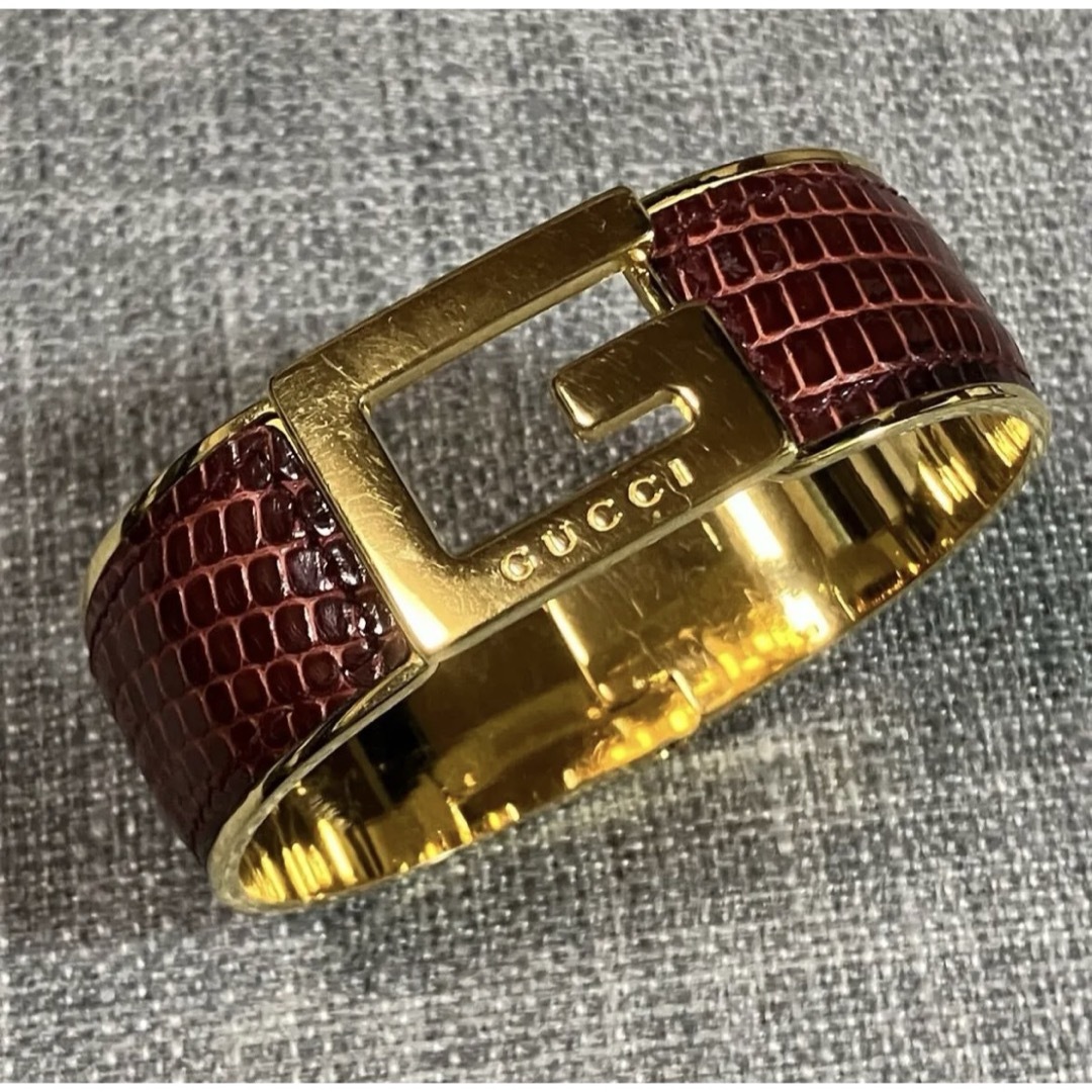 GUCCI - GUCCI グッチ ヴィンテージ バングル オールドグッチの GUCCI - GUCCI グッチ ヴィンテージ バングル オールドグッチの
