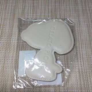 ジェラートピケとスヌーピーコラボのダイカットミラー　KM0378