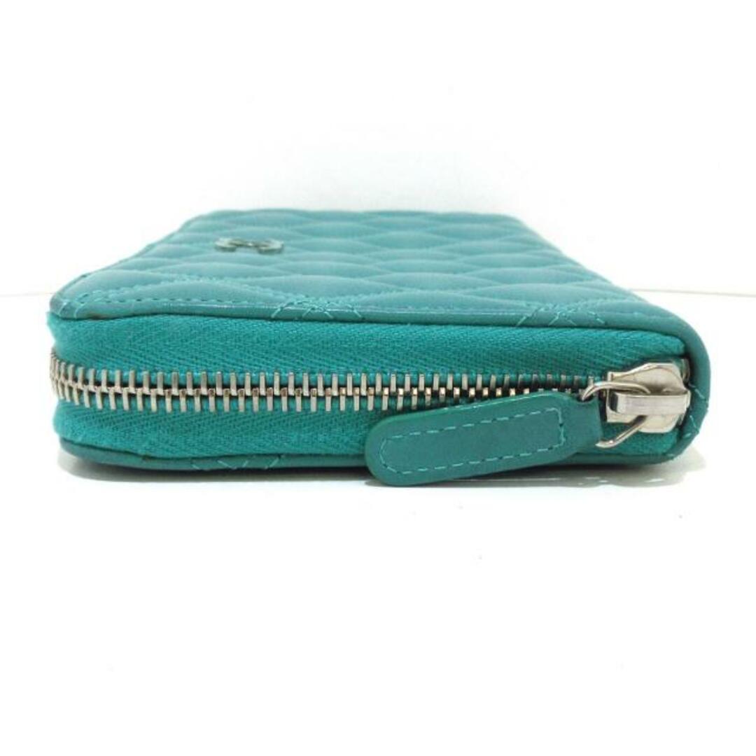 CHANEL - CHANEL(シャネル) 長財布 マトラッセ グリーン CHANEL - CHANEL(シャネル) 長財布 マトラッセ グリーン