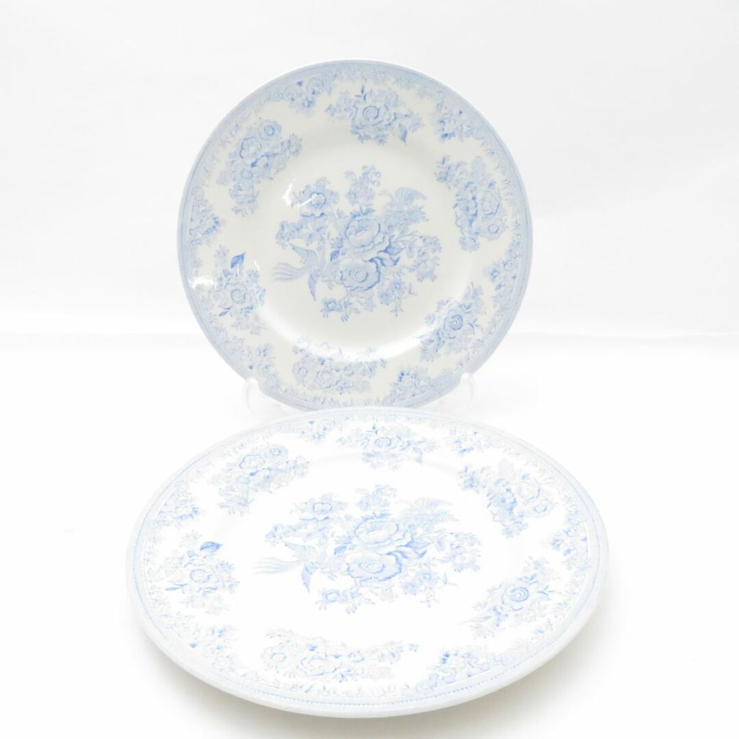 美品 BURLEIGH バーレイ ブルーアジアティックフェザンツ 中皿 2 美品 BURLEIGH バーレイ ブルーアジアティックフェザンツ 中皿 2