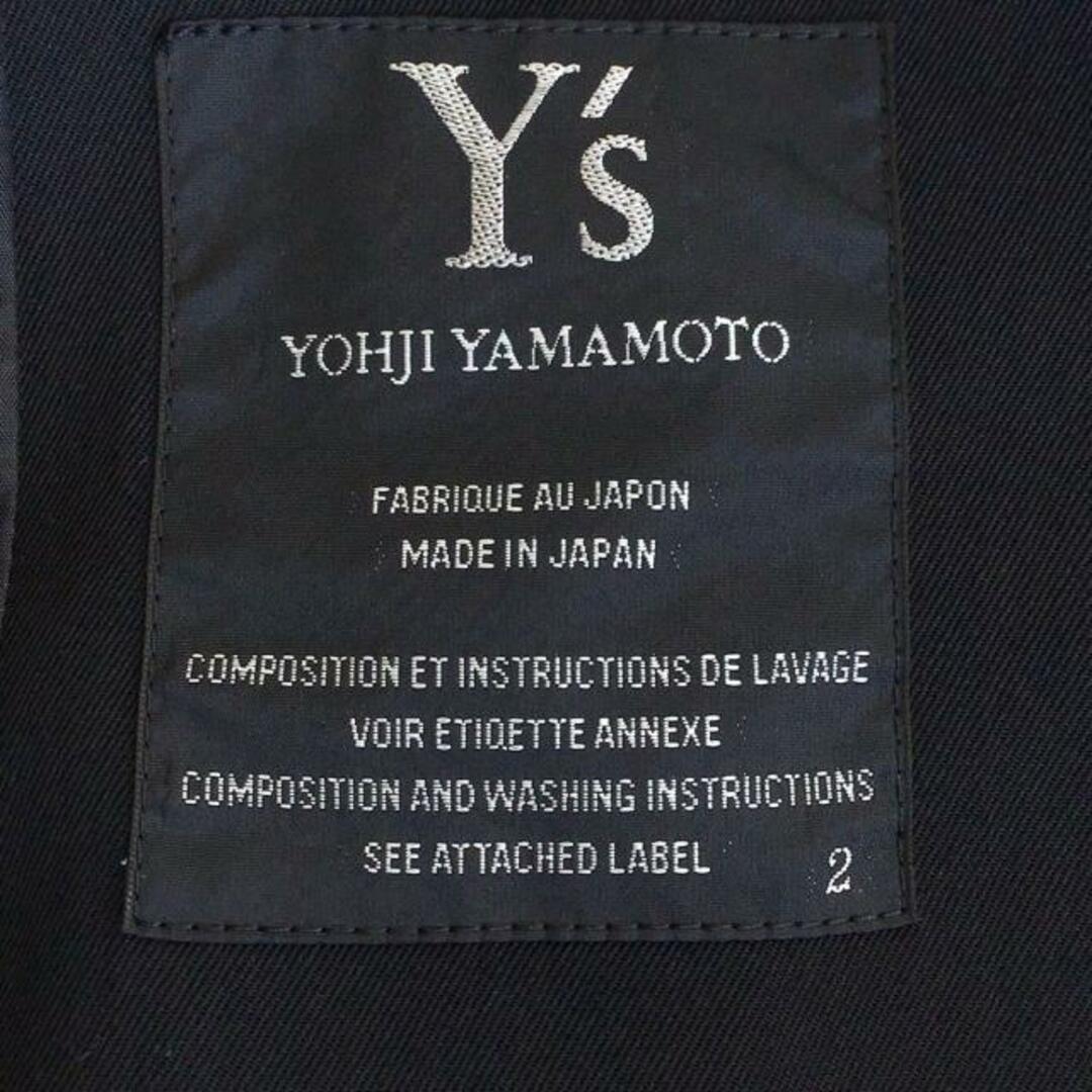 Y's - Y's(ワイズ) コート サイズ2 M メンズ - 黒 長袖/ショート Y's - Y's(ワイズ) コート サイズ2 M メンズ - 黒 長袖/ショート