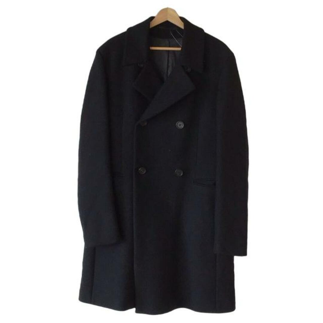 PRADA - PRADA(プラダ) Pコート サイズ50R メンズ - 黒 長袖/冬 PRADA - PRADA(プラダ) Pコート サイズ50R メンズ - 黒 長袖/冬