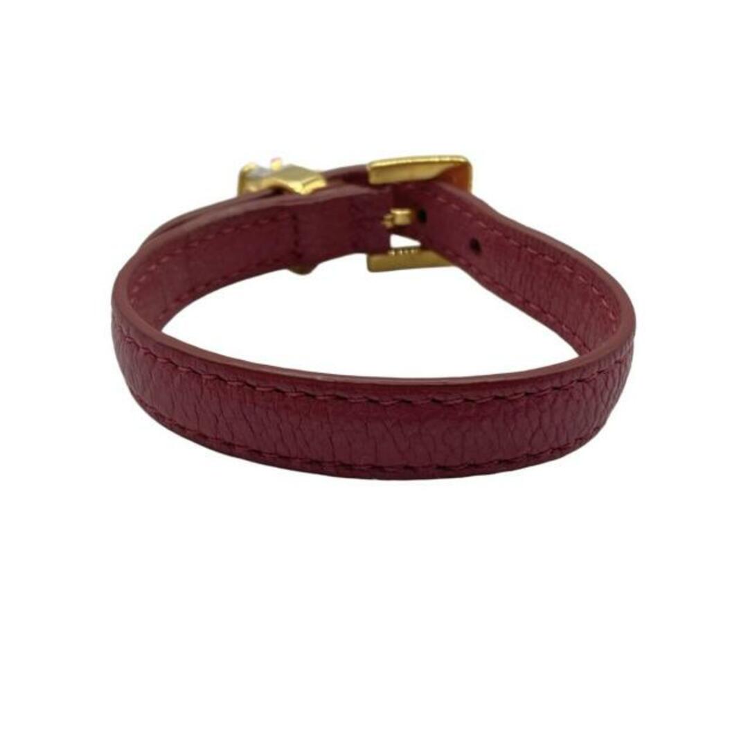 MIU MIU - miumiu(ミュウミュウ) ブレスレット美品 - レザー MIU MIU - miumiu(ミュウミュウ) ブレスレット美品 - レザー