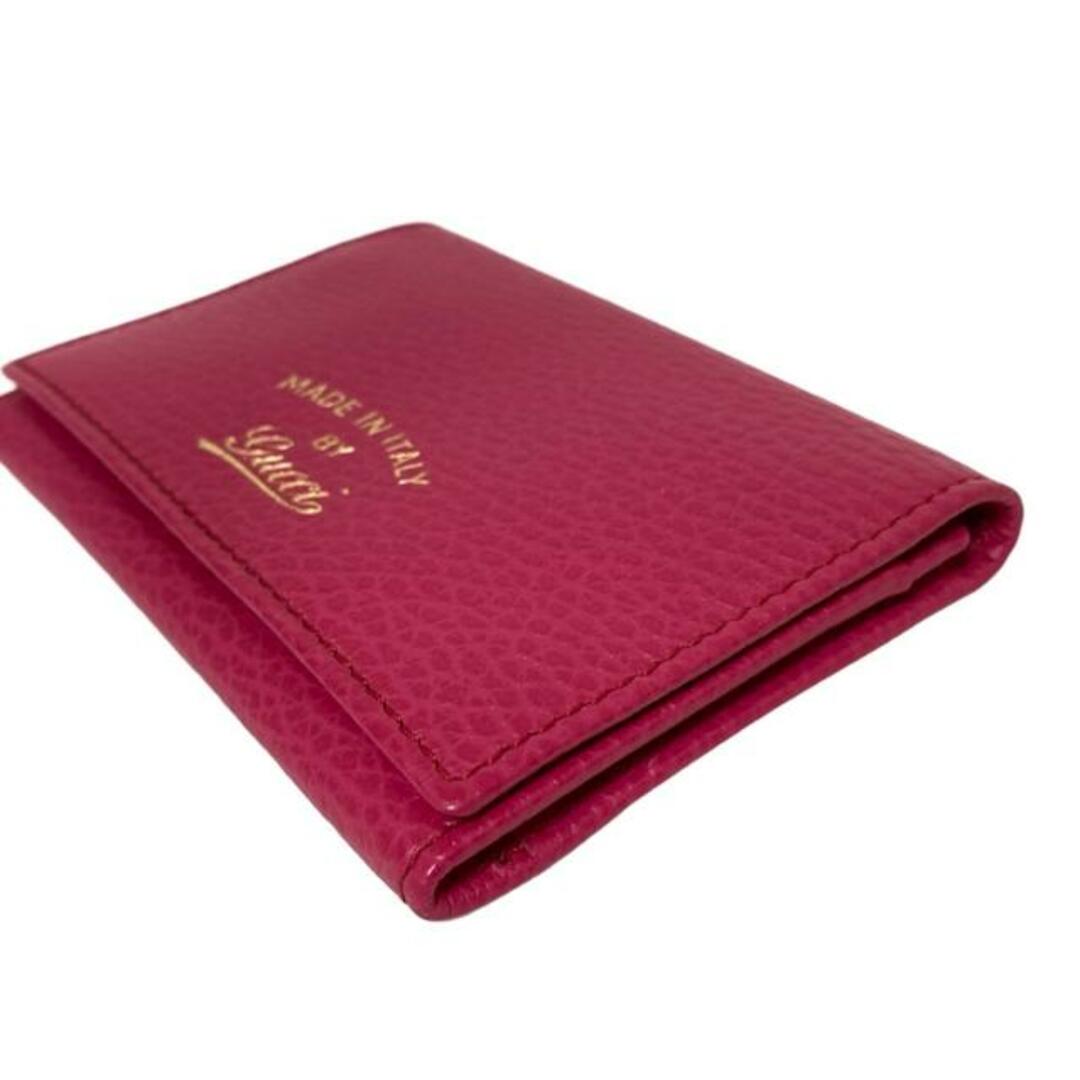 GUCCI - GUCCI(グッチ) 名刺入れ スウィング 381045 ピンク GUCCI - GUCCI(グッチ) 名刺入れ スウィング 381045 ピンク