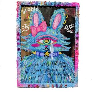 【2025年新作】SADNESS-嘆きのうさぎ-【A3サイズ. 現代アート 絵】(絵画/タペストリー)