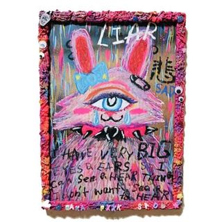 【2025年新作シリーズ】嘆きのうさぎ【A3サイズ.イラスト 現代アート 絵 】(絵画/タペストリー)