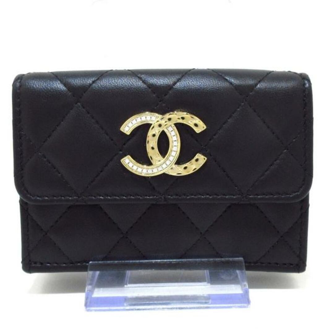 CHANEL - CHANEL(シャネル) 3つ折り財布美品 マトラッセ AP4338 CHANEL - CHANEL(シャネル) 3つ折り財布美品 マトラッセ AP4338
