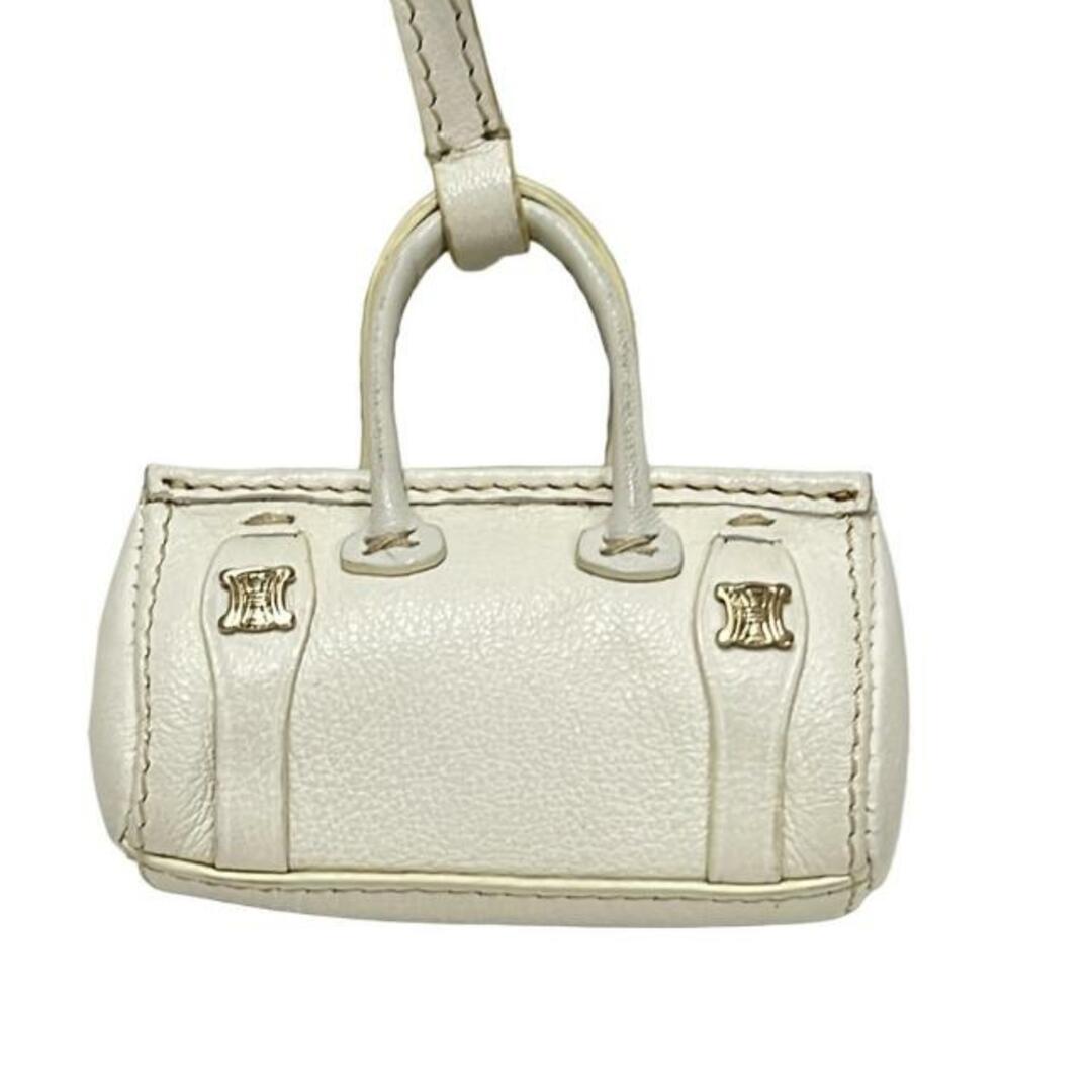 CELINE - CELINE(セリーヌ) キーホルダー(チャーム) - 白 バッグ CELINE - CELINE(セリーヌ) キーホルダー(チャーム) - 白 バッグ