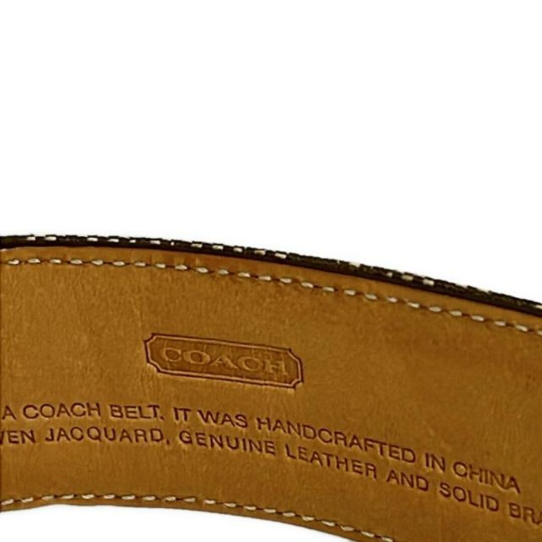 COACH - COACH(コーチ) ベルト - カーキ×ライトブラウン レザー COACH - COACH(コーチ) ベルト - カーキ×ライトブラウン レザー