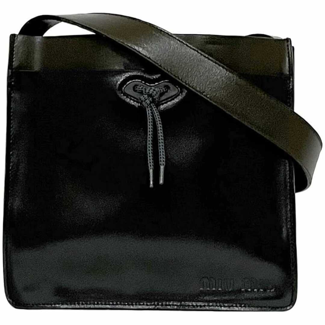 MIU MIU - ミュウミュウ ショルダーバッグ f-22842 ブラック MIU MIU - ミュウミュウ ショルダーバッグ f-22842 ブラック