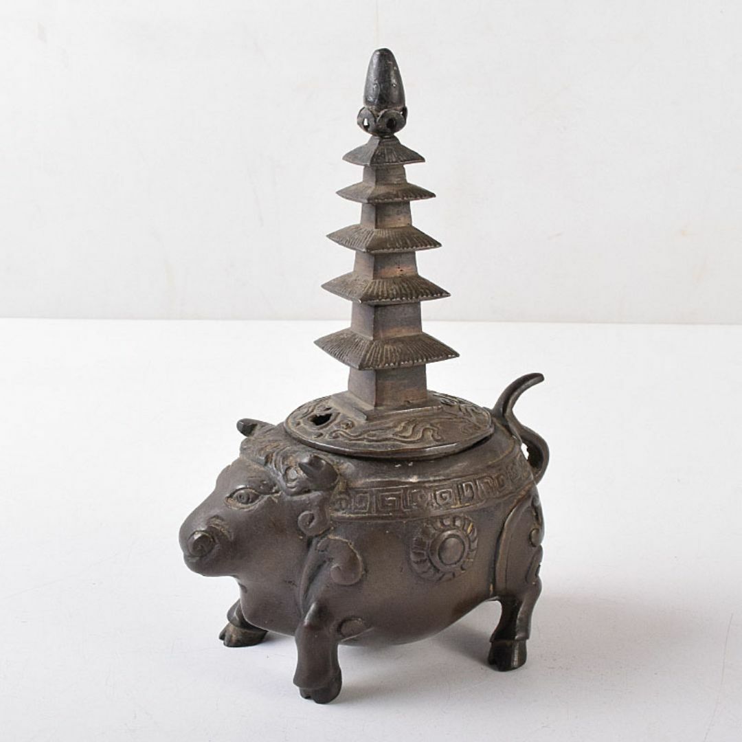 中国 古銅 唐銅 神獣五重塔 香炉 M R8731の通販 by takaryo123's 中国 古銅 唐銅 神獣五重塔 香炉 M R8731の通販 by takaryo123's