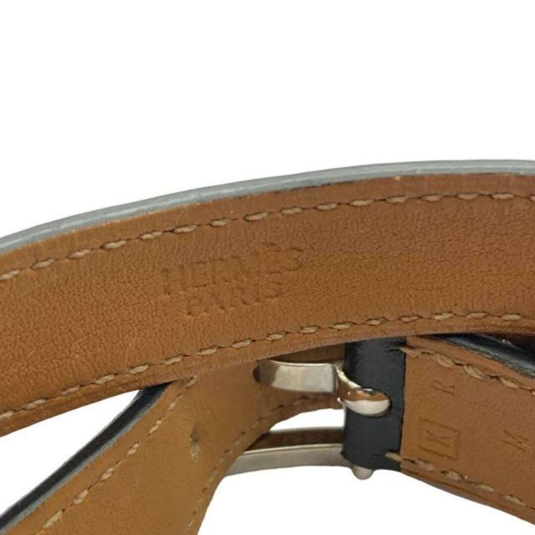 HERMES - HERMES(エルメス) ブレスレット美品 アピ3 レザー 黒 HERMES - HERMES(エルメス) ブレスレット美品 アピ3 レザー 黒