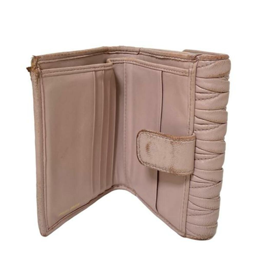 MIU MIU - miumiu(ミュウミュウ) Wホック財布 マテラッセ MIU MIU - miumiu(ミュウミュウ) Wホック財布 マテラッセ