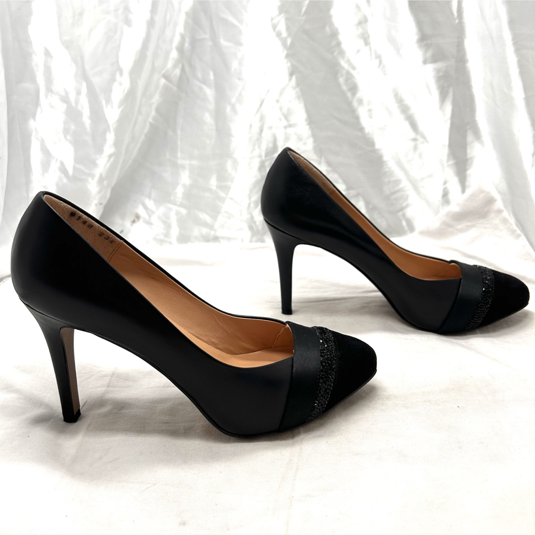 LANVIN(ランバン)の【未使用級】LANVIN　ランバン　レザーパンプス　ポインテッドトゥ　ハイヒール レディースの靴/シューズ(ハイヒール/パンプス)の商品写真