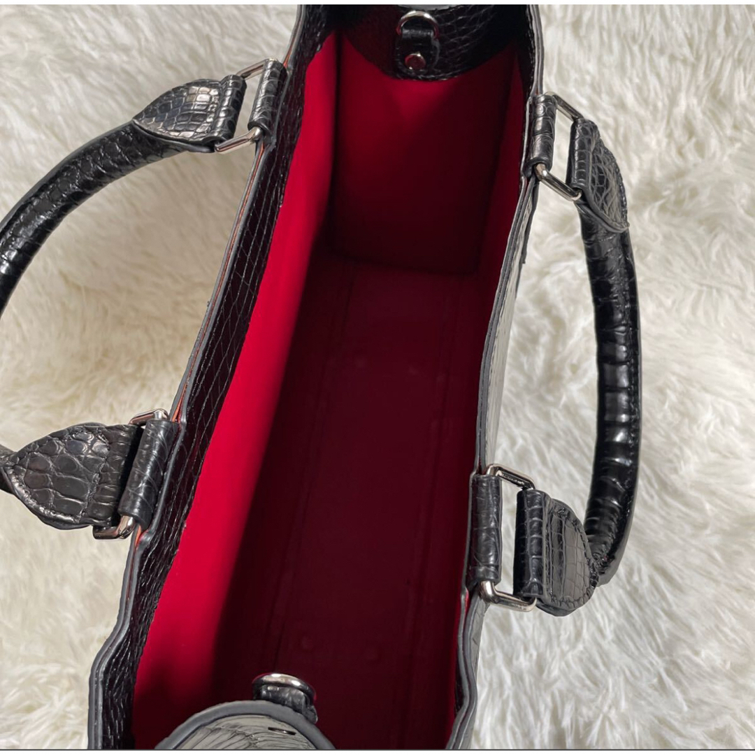 クロコダイル トートバッグ 2way ビッグサイズ ショルダーバッグ クロコダイル トートバッグ 2way ビッグサイズ ショルダーバッグ