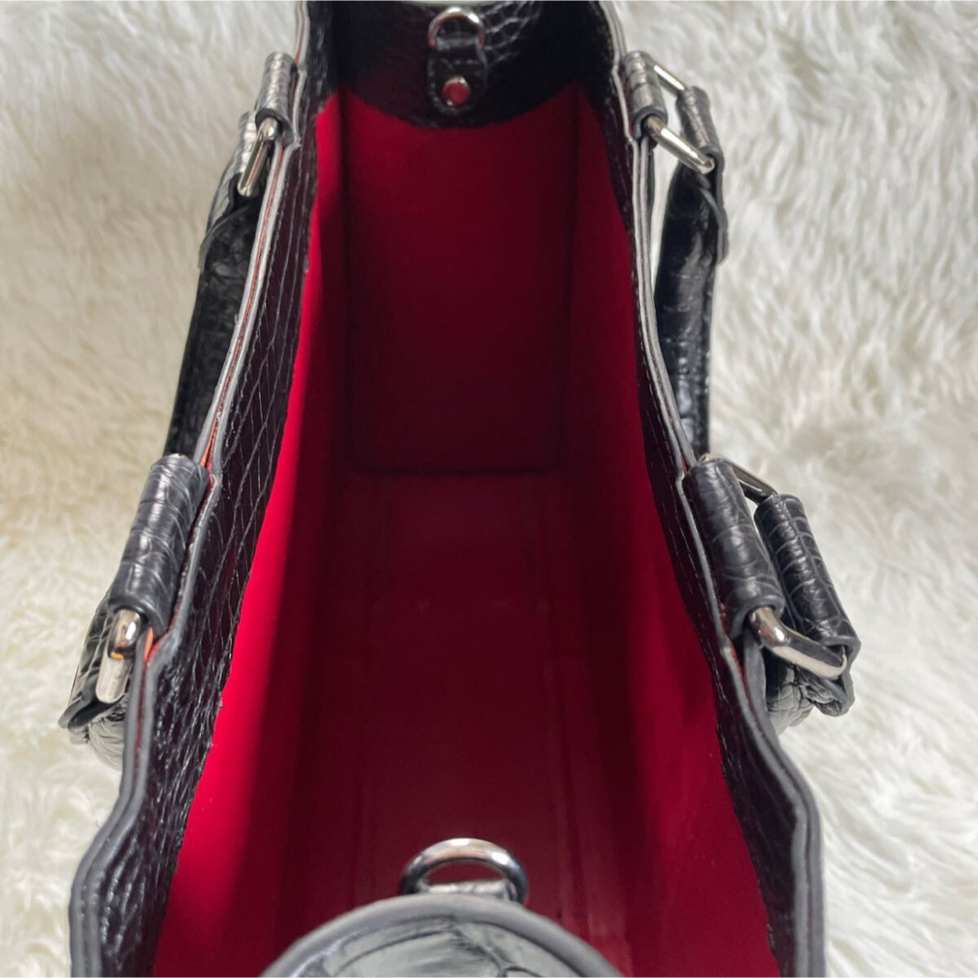 クロコダイル トートバッグ 2way ビッグサイズ ショルダーバッグ クロコダイル トートバッグ 2way ビッグサイズ ショルダーバッグ