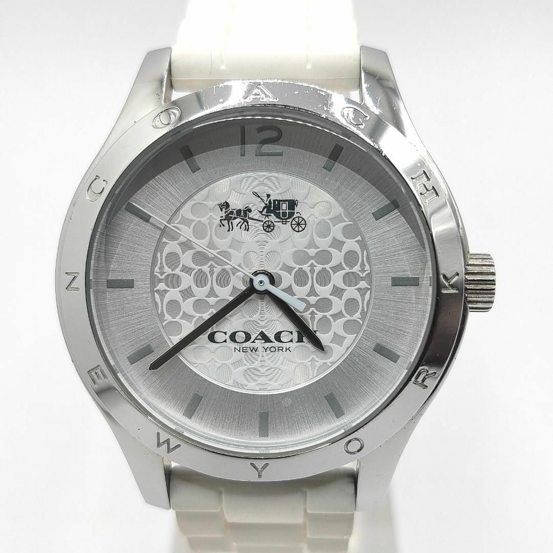 COACH - COACH コーチ シグネチャー柄 レディース腕時計 ラバー COACH - COACH コーチ シグネチャー柄 レディース腕時計 ラバー