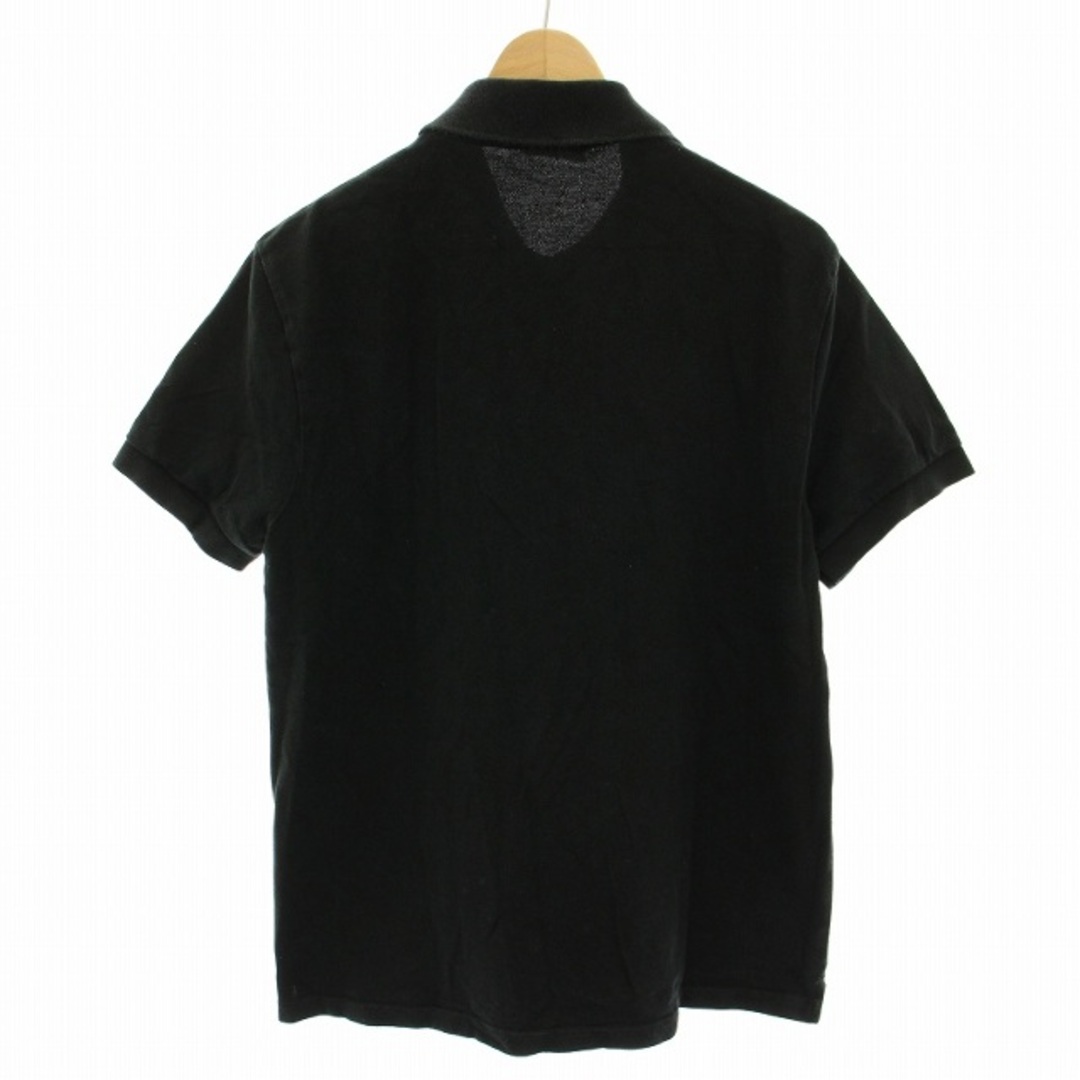 LACOSTE - ラコステ LACOSTE ポロシャツ 半袖 ロゴ 3 黒 LACOSTE - ラコステ LACOSTE ポロシャツ 半袖 ロゴ 3 黒