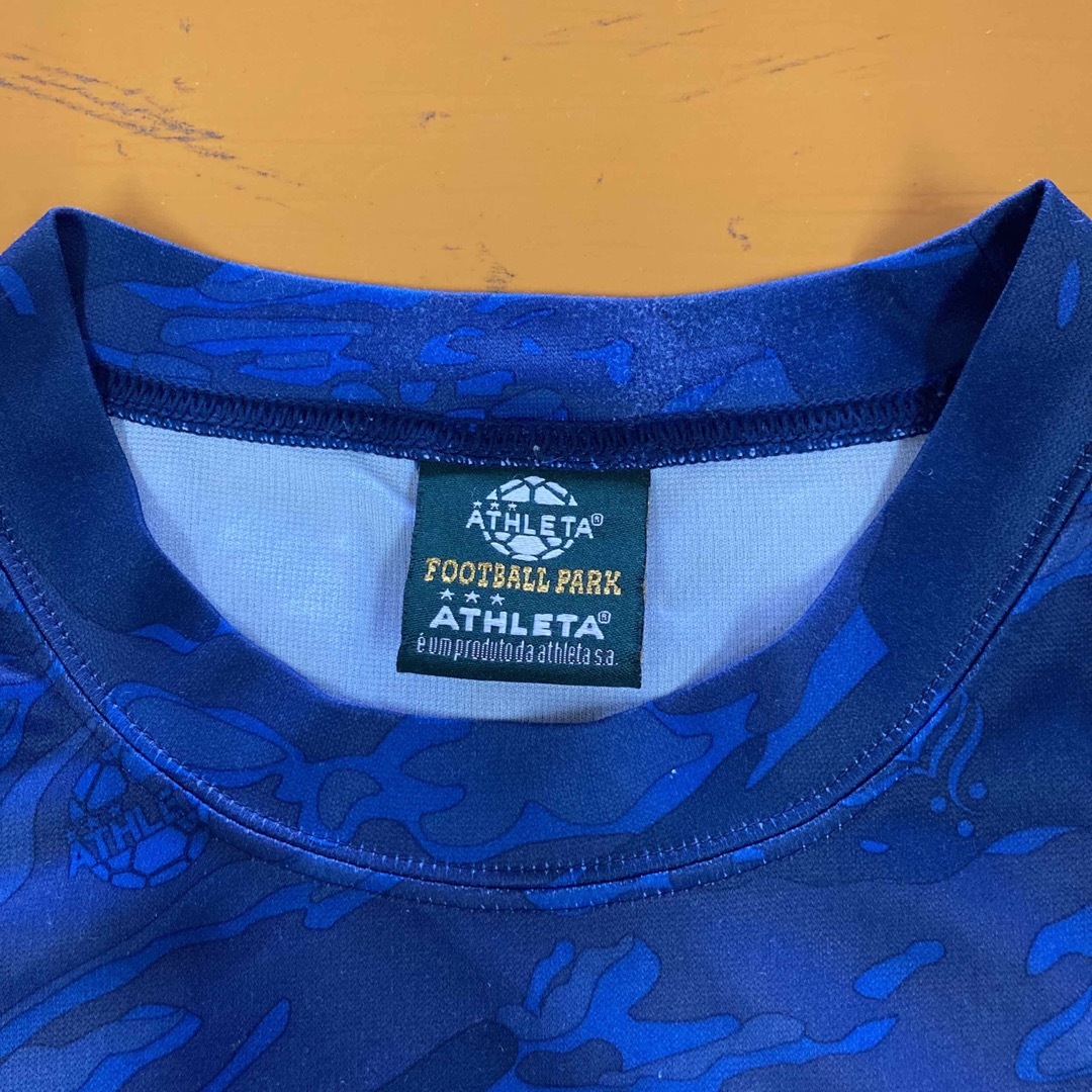 ATHLETA - ATHLETA 迷彩柄 青 Tシャツ カモフラ アスレタ SWS ATHLETA - ATHLETA 迷彩柄 青 Tシャツ カモフラ アスレタ SWS