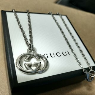 GUCCI - 美品 グッチ Gucci ライオンヘッド ネックレス ブラック GUCCI - 美品 グッチ Gucci ライオンヘッド ネックレス ブラック