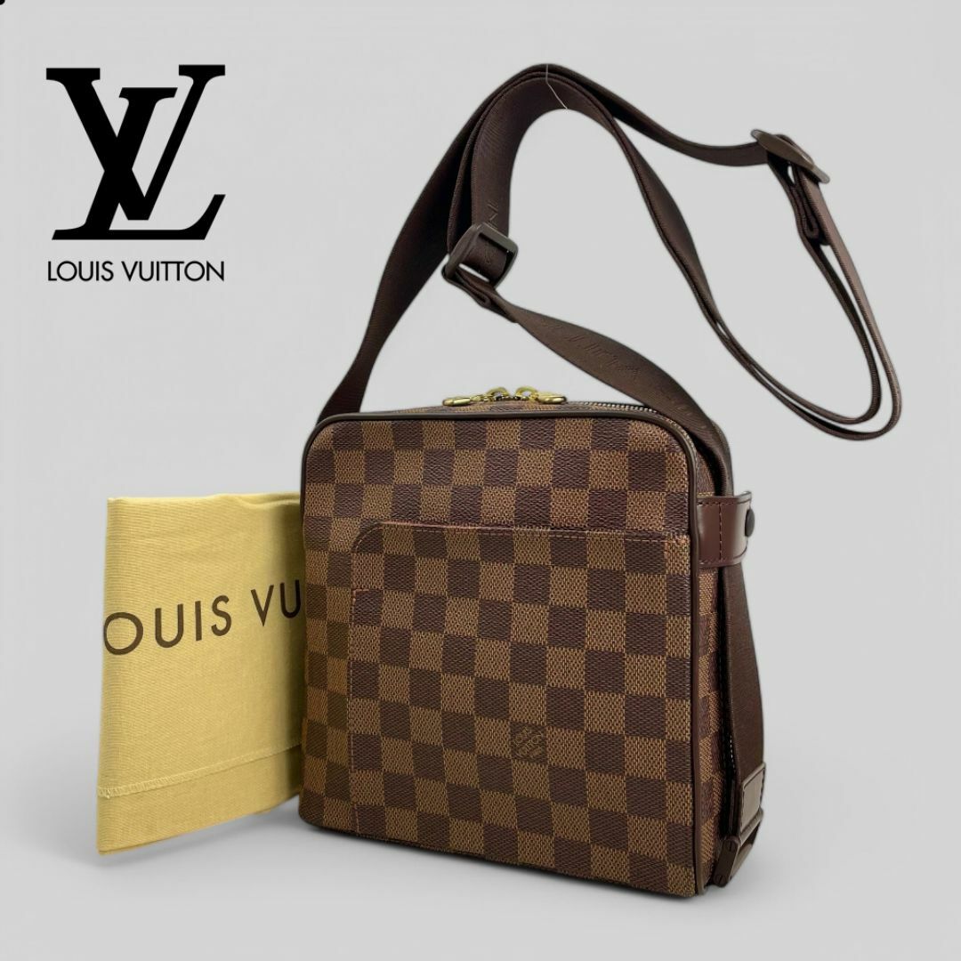 LOUIS VUITTON - ほぼ未使用□ルイ・ヴィトン□ ダミエ オラフPM LOUIS VUITTON - ほぼ未使用□ルイ・ヴィトン□ ダミエ オラフPM