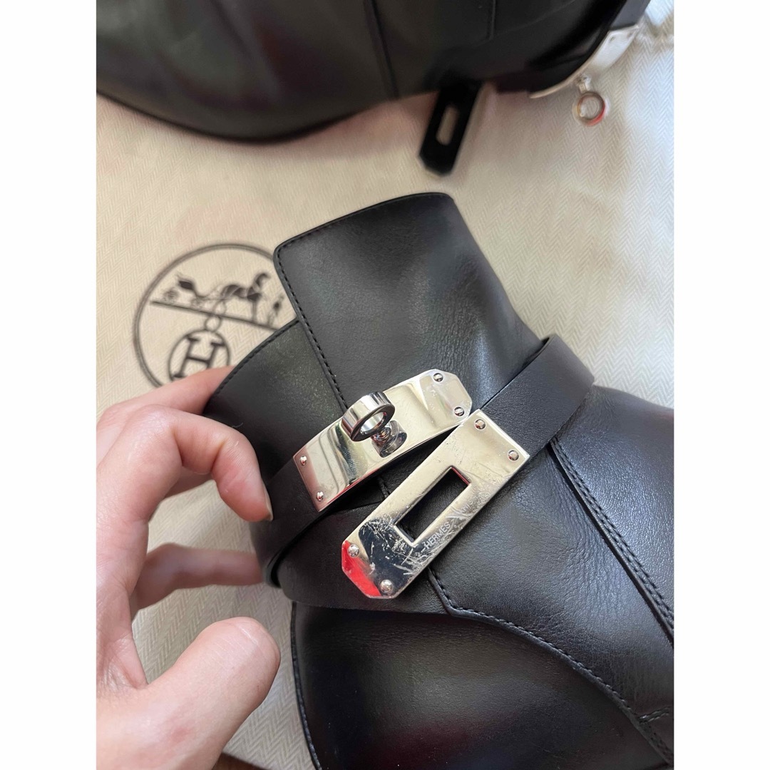 エルメス ネオ レザー ショートブーツ 37の通販 by るちゃん's エルメス ネオ レザー ショートブーツ 37の通販 by るちゃん's
