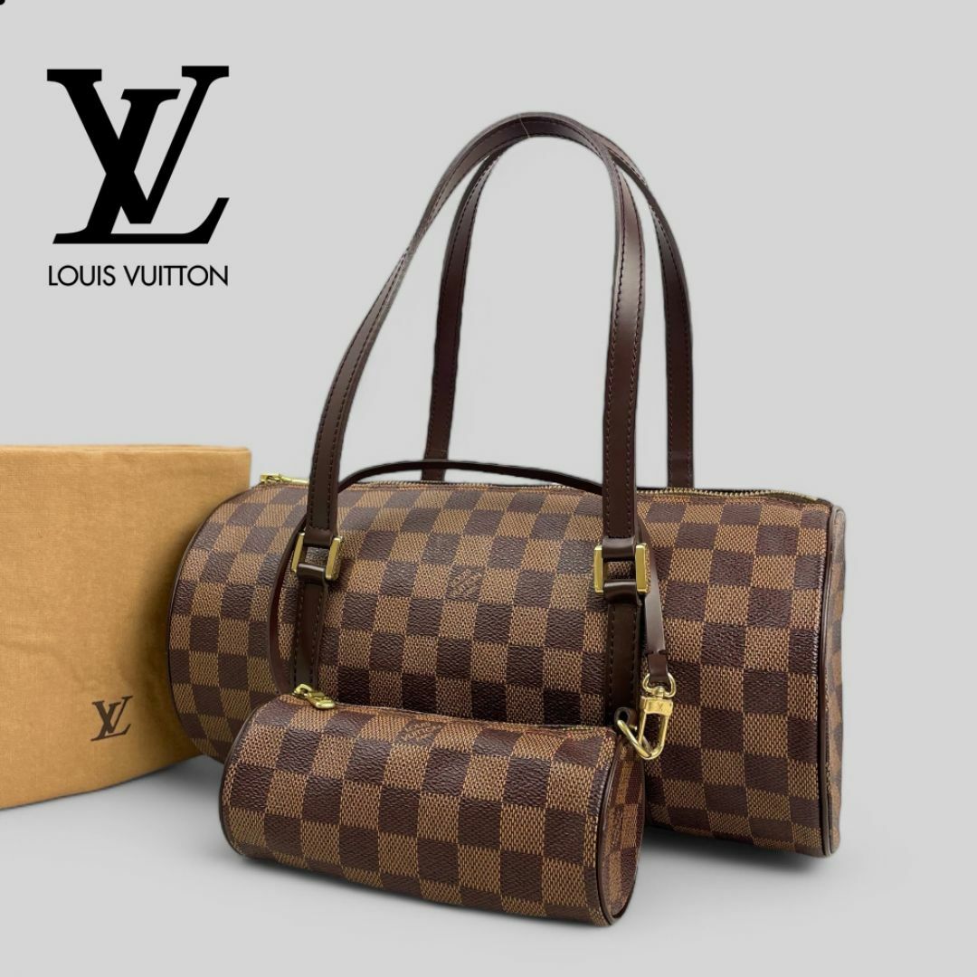 LOUIS VUITTON - ほぼ未使用□ルイ ヴィトン□ ダミエ パピヨン LOUIS VUITTON - ほぼ未使用□ルイ ヴィトン□ ダミエ パピヨン