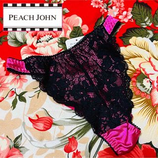 PEACH JOHN - ☆PEACH JOHN☆サテンレースTバックソングショーツ PEACH JOHN - ☆PEACH JOHN☆サテンレースTバックソングショーツ