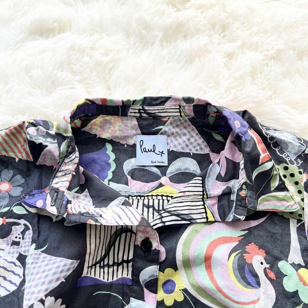 Paul Smith - 希少 Paul Smith 花柄 総柄 パフスリーブ 半袖 Paul Smith - 希少 Paul Smith 花柄 総柄 パフスリーブ 半袖