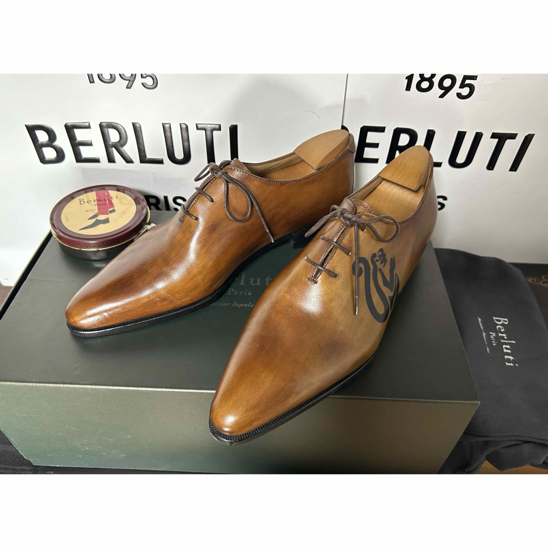 BERLUTI - 極美品 BERLUTI タトゥーコレクション サル ブラウン BERLUTI - 極美品 BERLUTI タトゥーコレクション サル ブラウン