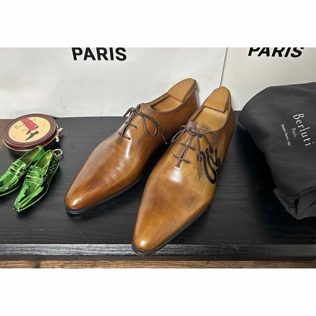BERLUTI - 極美品 BERLUTI タトゥーコレクション サル ブラウン BERLUTI - 極美品 BERLUTI タトゥーコレクション サル ブラウン
