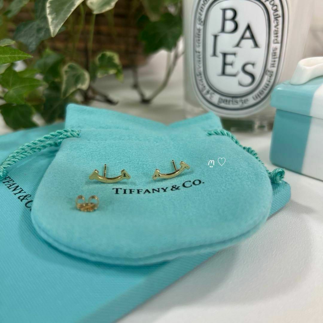 Tiffany & Co. - ティファニー Tスマイルピアス Ꮶ18イエロー Tiffany & Co. - ティファニー Tスマイルピアス Ꮶ18イエロー