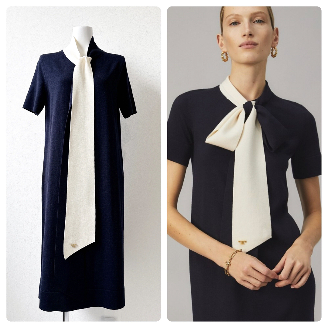 Tory Burch - TORY BURCH トリーバーチ ボウタイ ニット Tory Burch - TORY BURCH トリーバーチ ボウタイ ニット