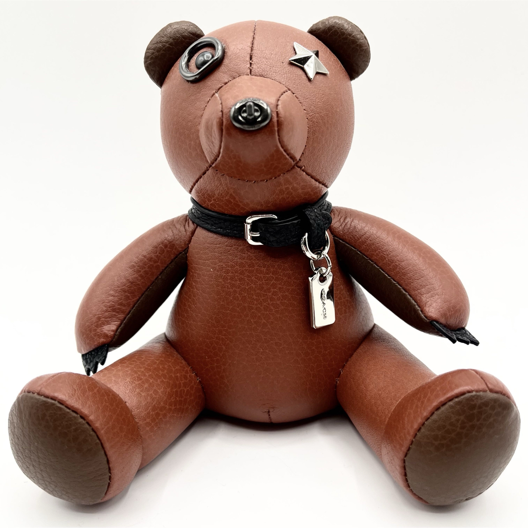 COACH - 極美品✨コーチ ぬいぐるみ テディベア レザー ブラウン COACH - 極美品✨コーチ ぬいぐるみ テディベア レザー ブラウン