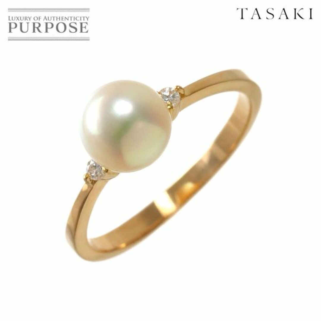 TASAKI - タサキ TASAKI 13.5号 リング アコヤ真珠 7.1mm ダイヤ TASAKI - タサキ TASAKI 13.5号 リング アコヤ真珠 7.1mm ダイヤ