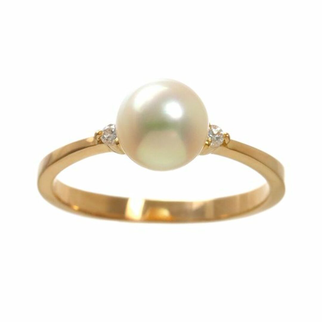 上品スタイル TASAKI - タサキ TASAKI 13.5号 リング アコヤ真珠 7.1mm ダイヤ アコヤ真珠