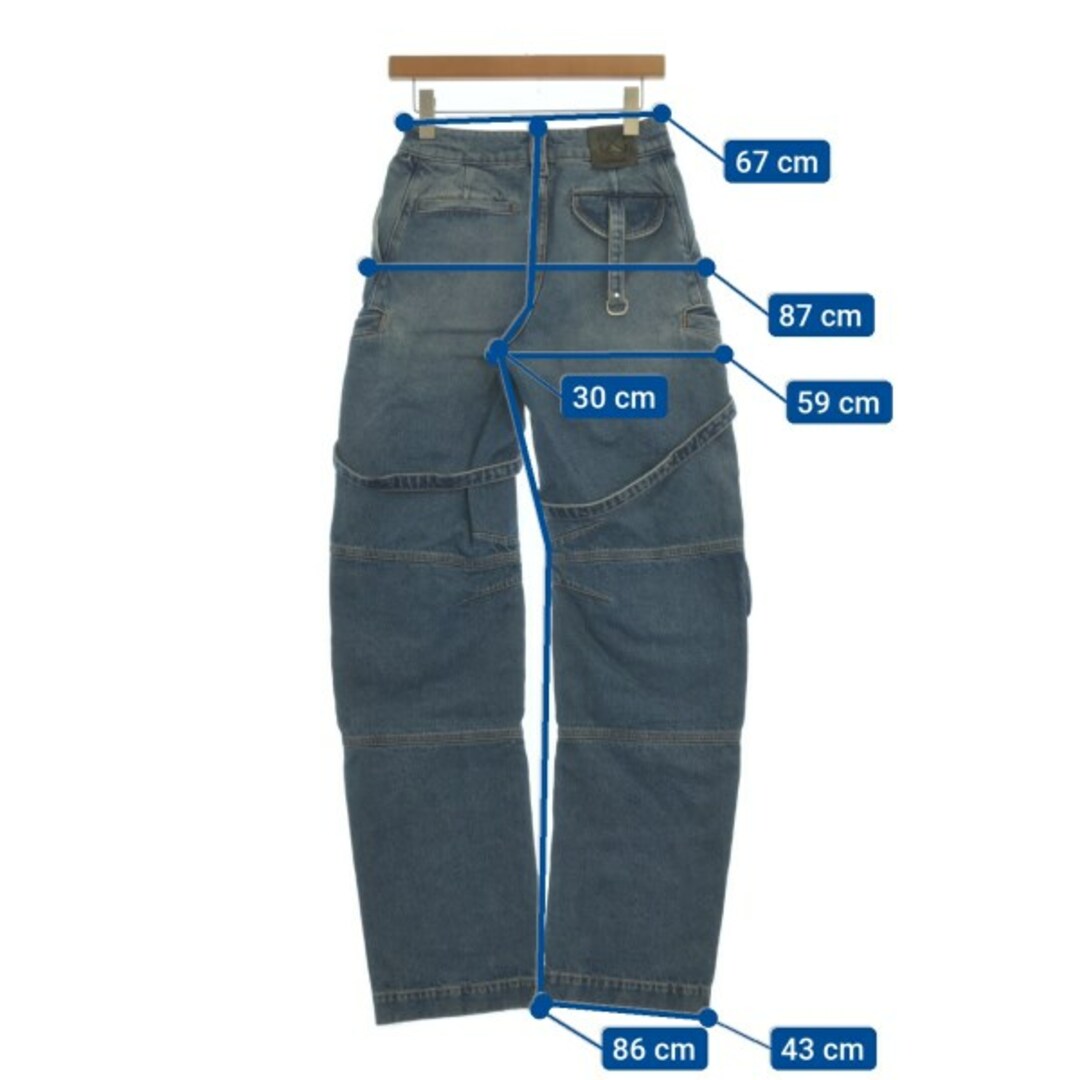 Off-White - OFF-WHITE デニムパンツ 24(S位) インディゴ(デニム Off-White - OFF-WHITE デニムパンツ 24(S位) インディゴ(デニム