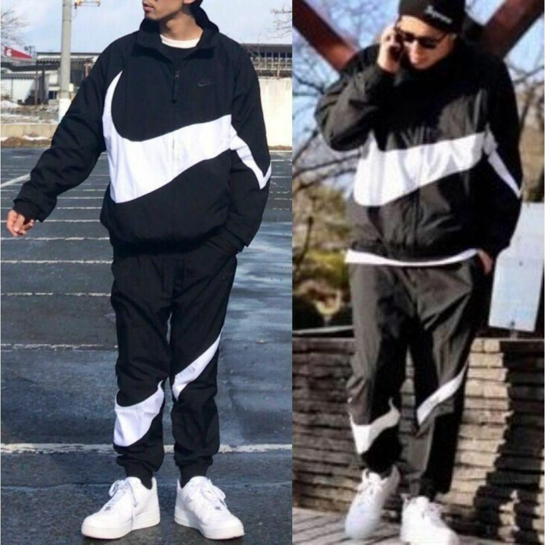 NIKE - XXL ナイキ スウッシュ ウーブン 上下セット ナイロン NIKE - XXL ナイキ スウッシュ ウーブン 上下セット ナイロン