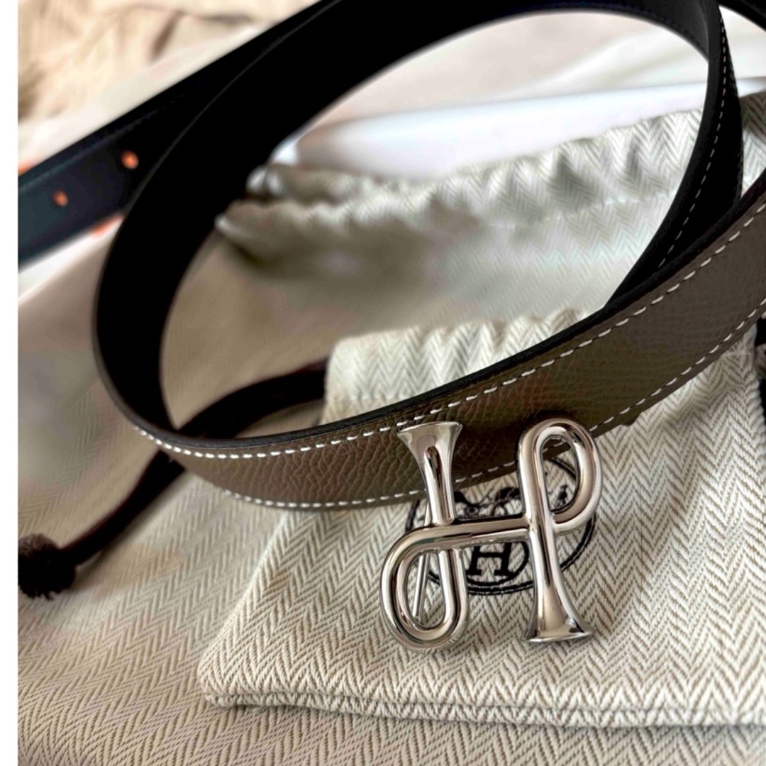 HERMES - 《新品》HERMES ベルト リバーシブル ブラック HERMES - 《新品》HERMES ベルト リバーシブル ブラック