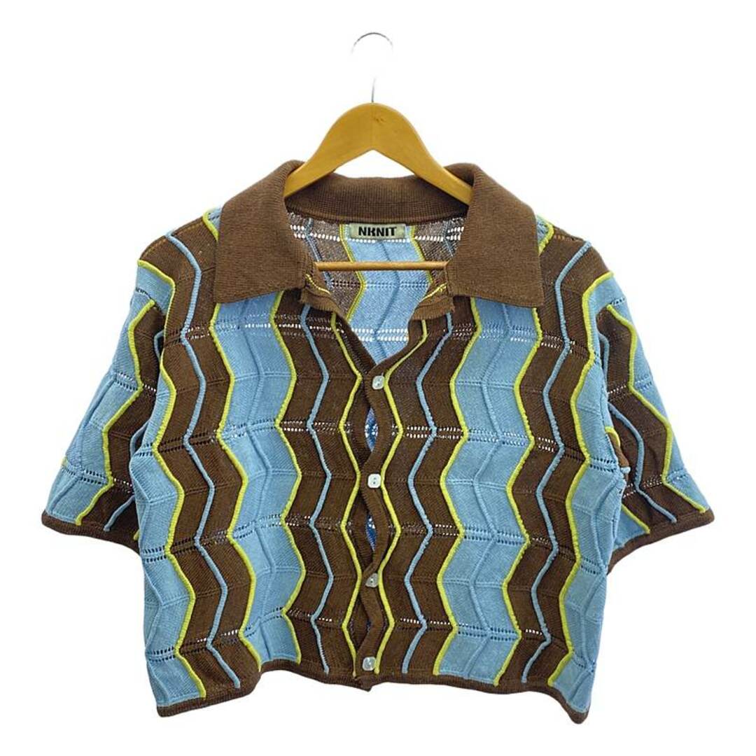 NKNIT / ンニット | 2023SS | wave pattern knit shirt ウェーブ NKNIT / ンニット | 2023SS | wave pattern knit shirt ウェーブ