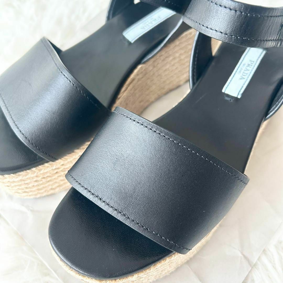 PRADA - 美品✨プラダ 厚底サンダル エスパドリーユ ヒール PRADA - 美品✨プラダ 厚底サンダル エスパドリーユ ヒール