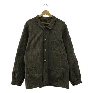 シュガーケーン(Sugar Cane)のSUGAR CANE / シュガーケーン | ×Mr.Freedom ミスターフリーダム / プシーブルース コットンコンバート ストライプ ジャケット | 40 | ブラウン | メンズ(その他)