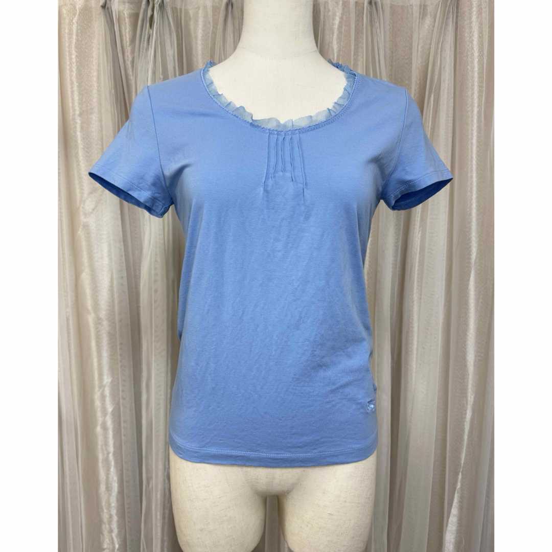 BURBERRY - BURBERRY LONDON フリル襟 カットソー Tシャツ BURBERRY - BURBERRY LONDON フリル襟 カットソー Tシャツ